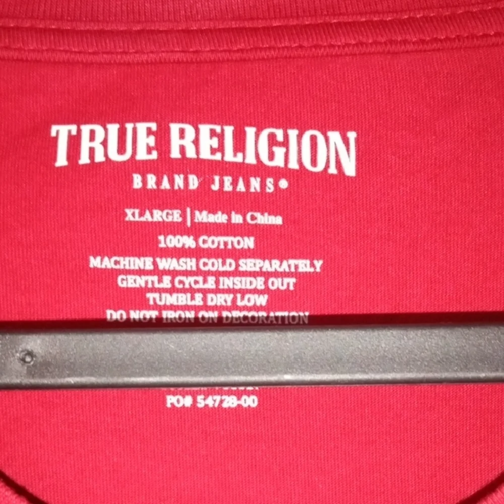 True Religion Red Short Sleeve Tee